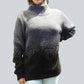 Alpaca Women’s High Neck Jacquard Knit Diesel Light Blue