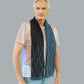 Alpaca Scarf Blue Mountain Blue Diesel/Charcoal