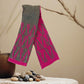 Alpaca Unisex Scarf Mountain Fuchsia/Charcoal