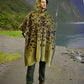 Australian Alpaca Thick Poncho Hooded, CAMO green