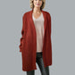 Alpaca Jacquard Coat Terracotta