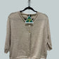 Light Knit Alpaca  Cardigan Short Sleeve Natural Beige