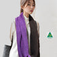 Alpaca Scarf Bi-color Black-Lilac