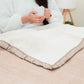 Alpaca Blankets TWIN Size Reversible Beige/Pearl