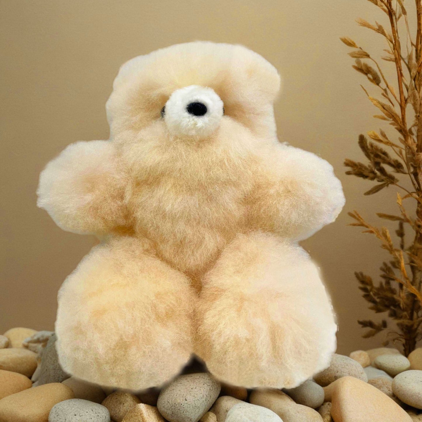 Hypoallergenic Natural Beige Super Fluffy Handmade Teddy Bear Plush Toy