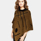 Alpaca Symmetrical and Reversible Poncho Olive Green