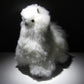 White Baby Alpaca Fur Plushie 25cm X 23 cm