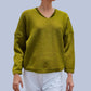 Alpaca Mohair Pullover Kelly Green