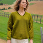 Alpaca Mohair Pullover Kelly Green