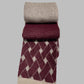 Alpaca Scarf Scotland Design Wine/Gray