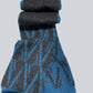 Alpaca Scarf Blue Mountain Blue Diesel/Charcoal