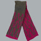 Alpaca Unisex Scarf Mountain Fuchsia/Charcoal