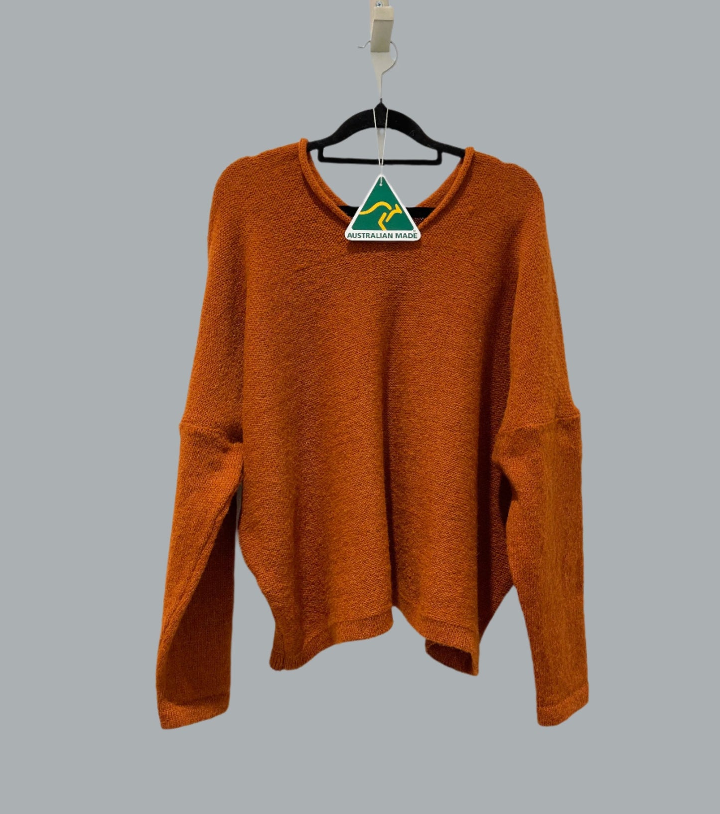 Alpaca Mohair Pullover Orange