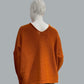 Alpaca Mohair Pullover Orange