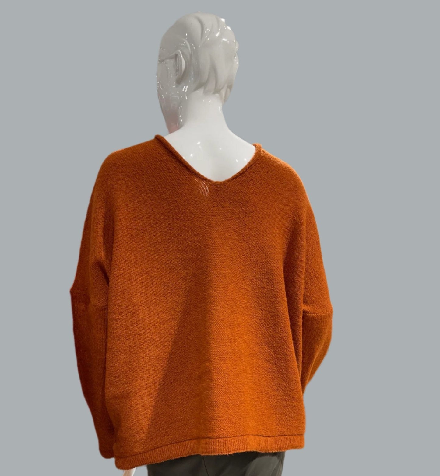 Alpaca Mohair Pullover Orange