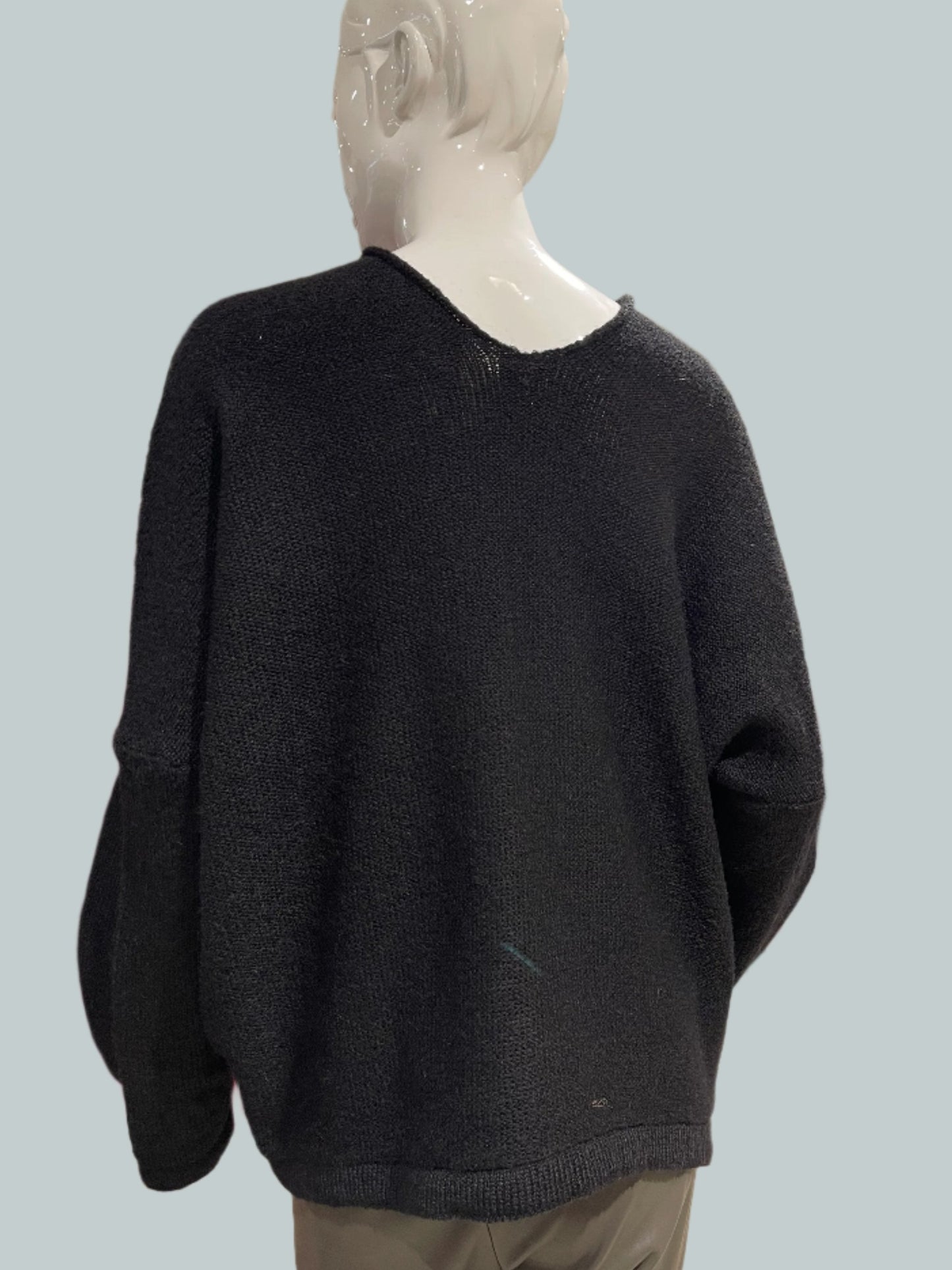 Alpaca Mohair Pullover Black