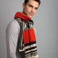 Alpaca Unisex Scarf Aboriginal Design Orange