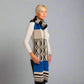 Alpaca Unisex Scarf Aboriginal Design Blue