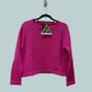 Alpaca Mohair Pullover Round Neckline Fuchsia