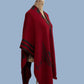 Alpaca Poncho Ruana Guiza Red