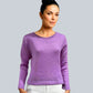 Baby Alpaca Pullover Round Neck Light Lilac