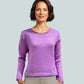 Baby Alpaca Pullover Round Neck Light Lilac