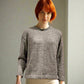 Alpaca Mohair Pullover Round Neck Natural Gray