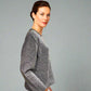 Alpaca Mohair Pullover Round Neck Natural Gray