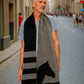 Unisex Alpaca Scarf Brumby Horse Design Gray