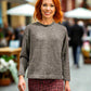 Alpaca Mohair Pullover Round Neck Natural Gray