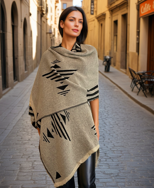 Alpaca Poncho Ruana Guiza