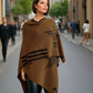 Alpaca Poncho Ruana Guiza Beige