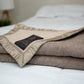 Alpaca Full KING Standard Blanket Reversible Light Gray/Pearl