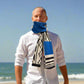 Alpaca Unisex Scarf Aboriginal Design Blue