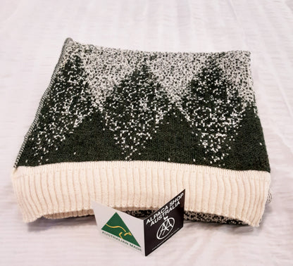 Australian Alpaca Blanket Green Mountains