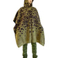 Australian Alpaca Thick Poncho Hooded, CAMO green