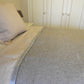 Alpaca Full KING Standard Blanket Reversible Light Gray/Pearl