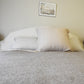 Alpaca Full KING Standard Blanket Reversible Light Gray/Pearl