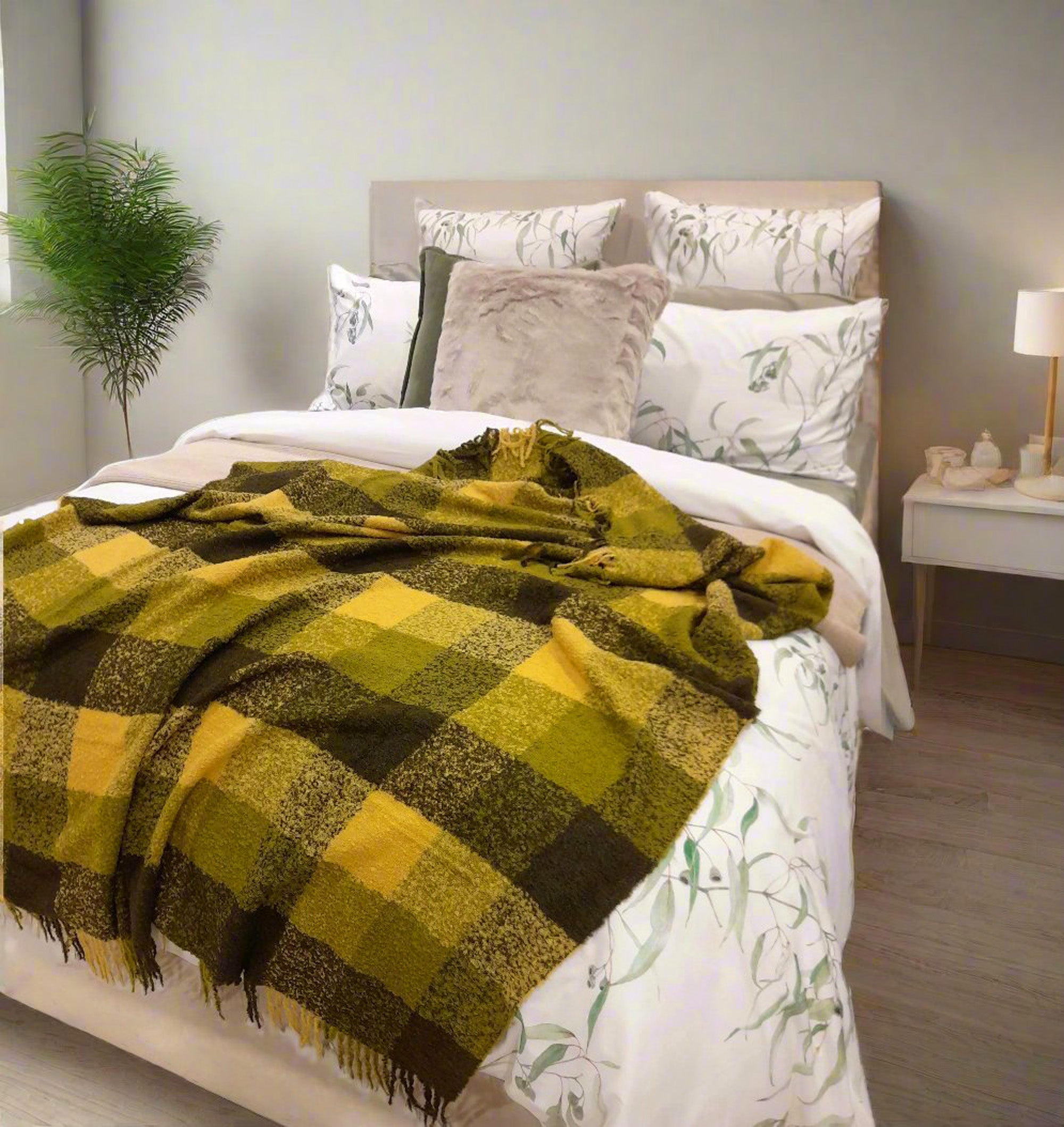 Green soft throw blanket sale