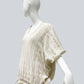 Alpaca Light Knit Poncho Tuck Natural White