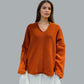 Alpaca Mohair Pullover Orange