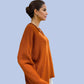 Alpaca Mohair Pullover Orange