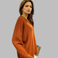 Alpaca Mohair Pullover Orange