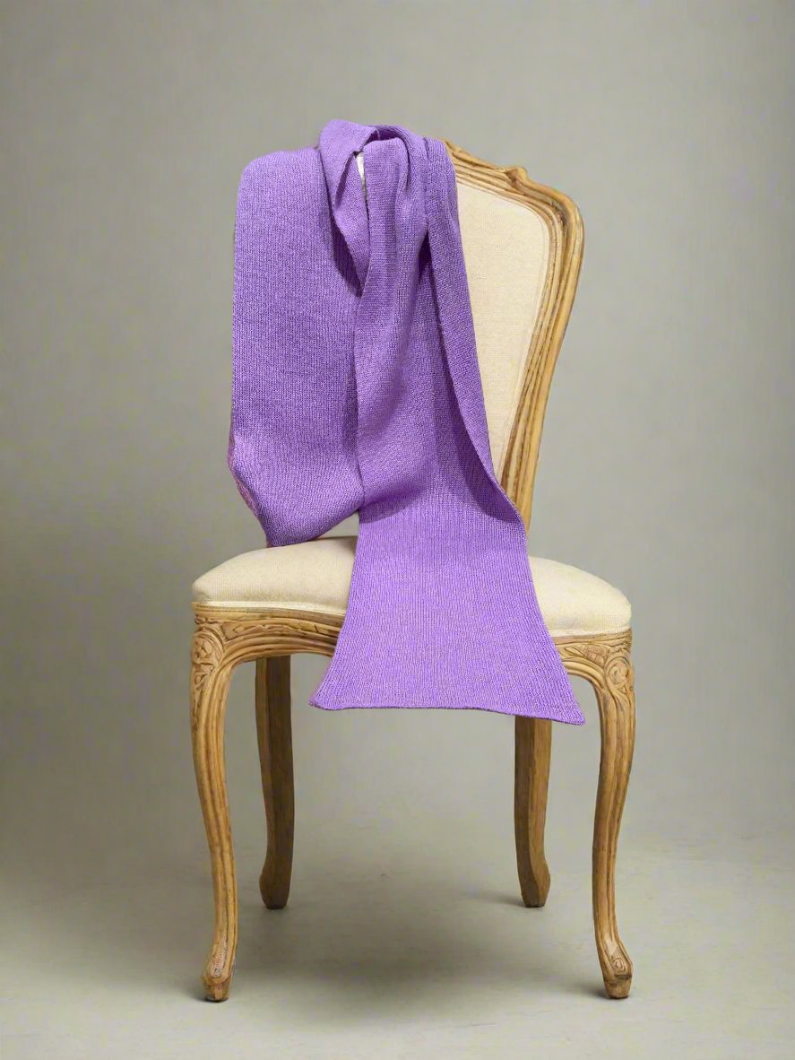 Extra Smooth Alpaca Mohair Scarf, Light Purple