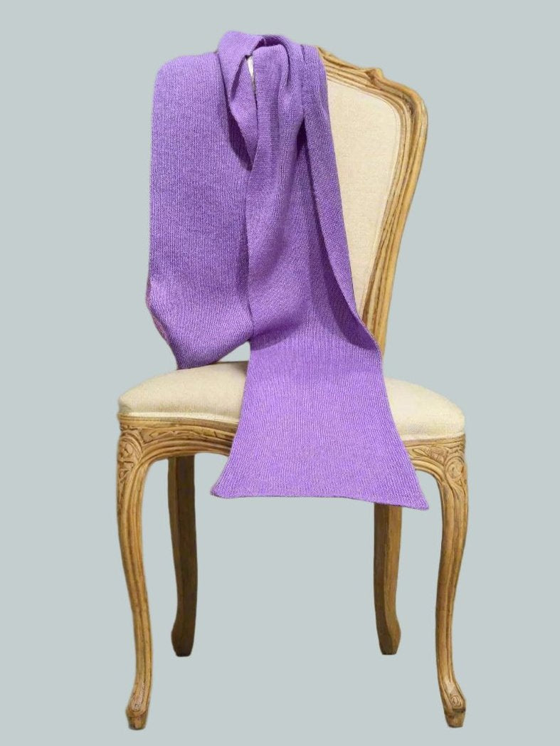 Extra Smooth Alpaca Mohair Scarf, Light Purple